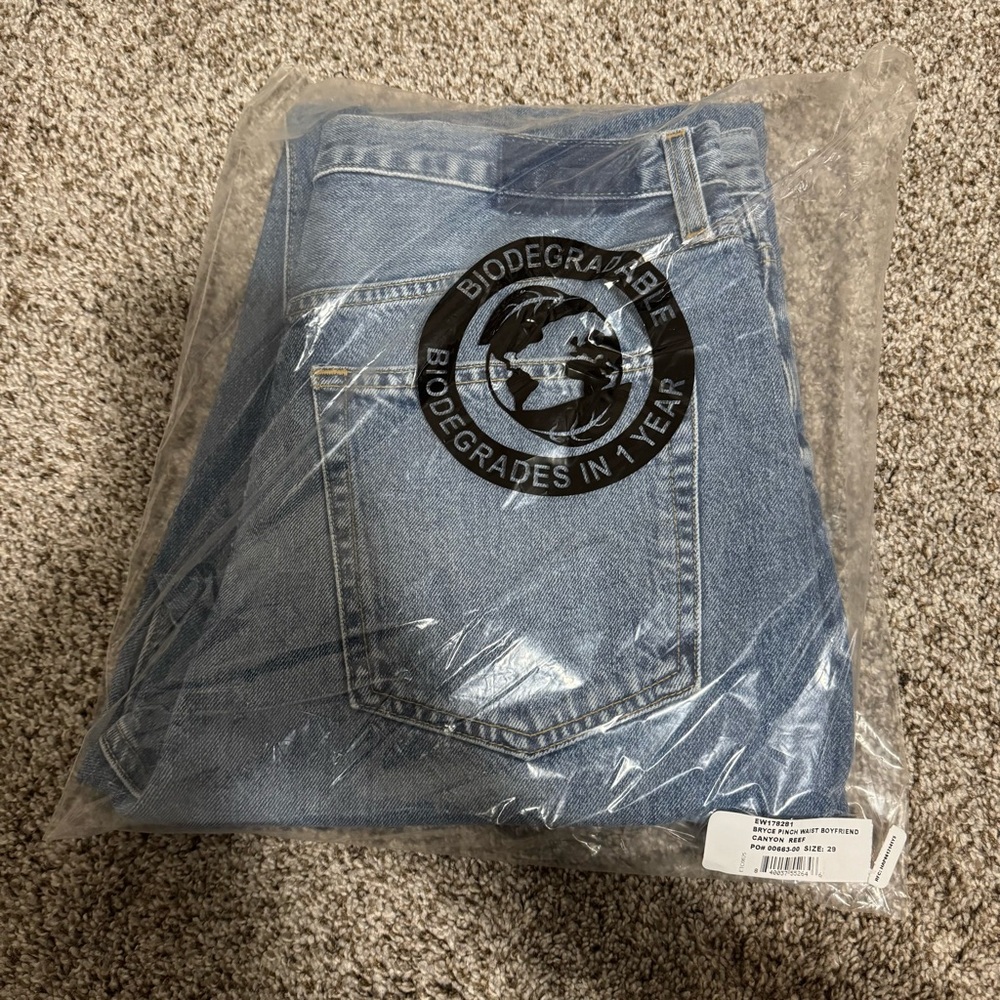 ETICA Bryce Pinch Waist Boyfriend High Rise Jeans - Faded Blue - Picture 10 of 15